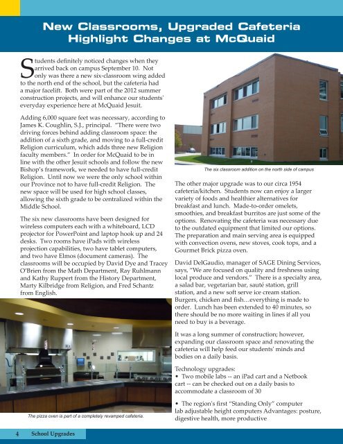 IN THIS ISSUE - McQuaid Jesuit High School