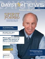 June 2012 Newsletter - Daystar