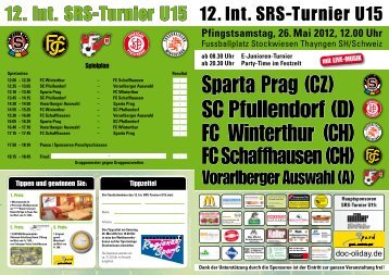 (A) 12. Int. SRS-Turnier U15 - SRS-Verlag