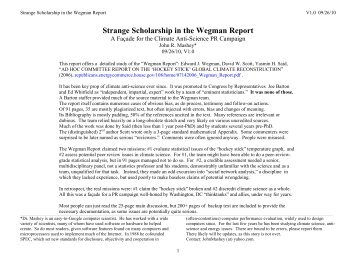 Strange Scholarship in the Wegman Report - Get a Free Blog