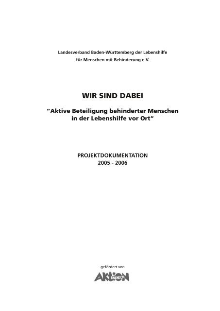 Herunterladen der Projektdokumentation - Lebenshilfe Baden ...