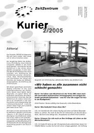 Kurier 2005/2 - ZeitZentrum