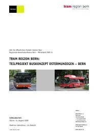 teilprojekt buskonzept ostermundigen - Tram Region Bern