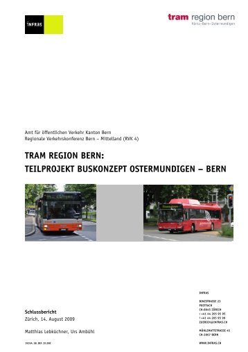 teilprojekt buskonzept ostermundigen - Tram Region Bern