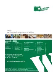 Katalog Verpackungsmaterial - Wegmüller Attikon