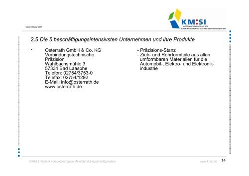 Standortinformationen - Kompetenzregion Mittelstand Siegen ...