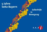 5 Jahre SeKo Bayern - Selbsthilfekoordination Bayern