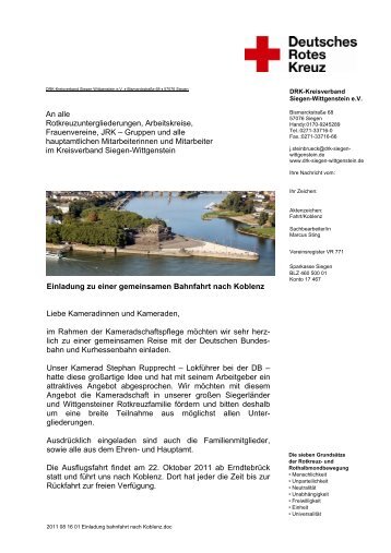 Einladungsschreiben zum Download - DRK-Kreisverband Siegen ...