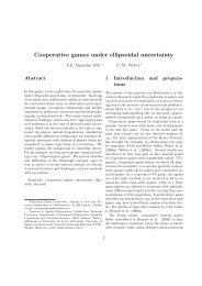 Cooperative games under ellipsoidal uncertainty - Institute of ...