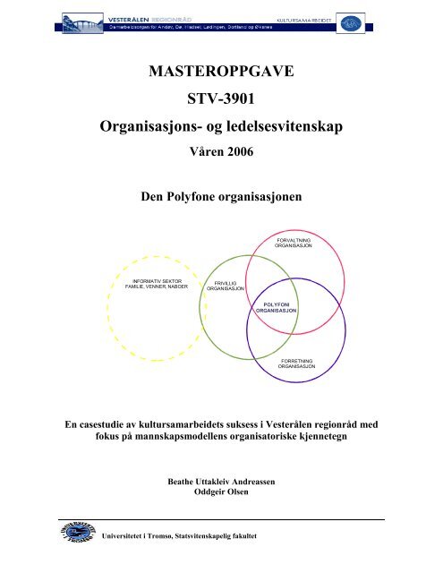MASTEROPPGAVE STV-3901 Organisasjons Munin - Universitetet ...
