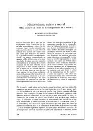 Historicismo, sujeto y moral - Bases de datos Bibliográficas del CSIC