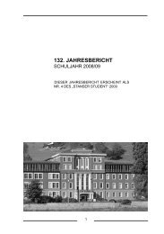 132. JAHRESBERICHT - Kollegium St. Fidelis