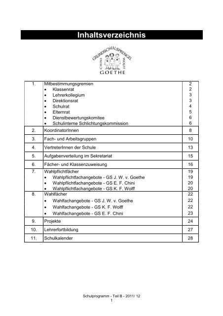 Schulprogramm Teil B 2011-12 - Unsere Schule