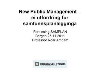 NPM ei utfordring for planlegginga.pdf - KS