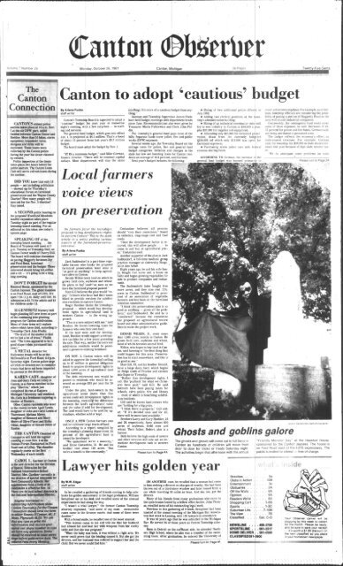 Canton Observer for October 26, 1981 - Canton Public Library