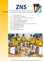 ZNS - Zahnärztlicher Bezirksverband Schwaben