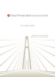 Annual Report 2006 - Faisal Finance Switzerland SA