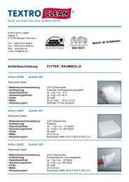 Artikelbeschreibung: FUTTER / BAUMWOLLE - Faiss Textil GmbH