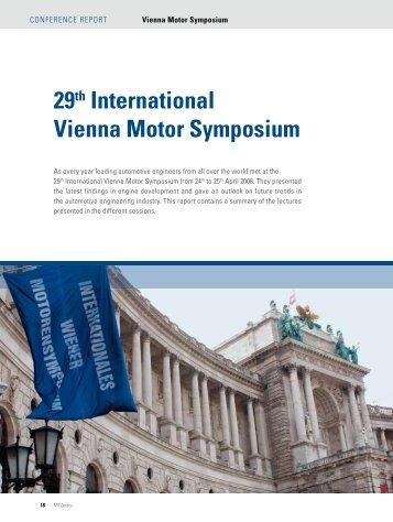 29th International Vienna Motor Symposium