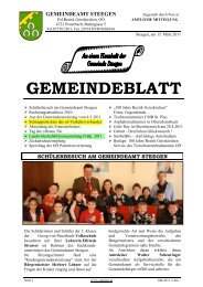 Gemeindeblatt Nr. 3/2011 (258 KB) - Gemeinde Steegen