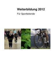 Weiterbildung Sportleitende 2012 - Pro Senectute Solothurn - Pro ...