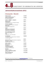 Jahresinhaltsverzeichnis 2012 - 4bis8