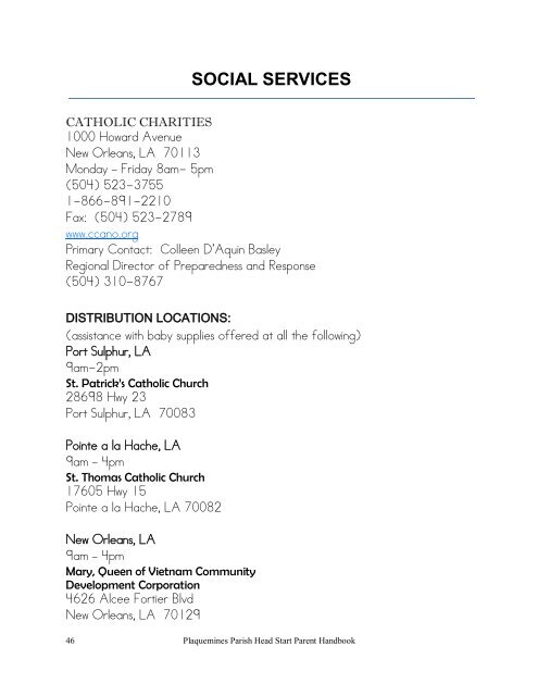 parent handbook 2012 13.pdf - Plaquemines Parish School Board