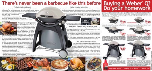 Download our latest Weber BBQ catalogue - Ellis Outdoor Living
