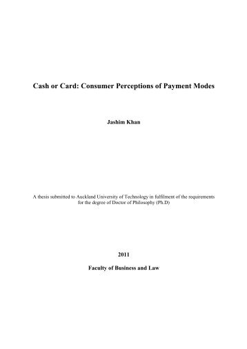 Cash or Card: Consumer Perceptions of Payment Modes - Scholarly ...