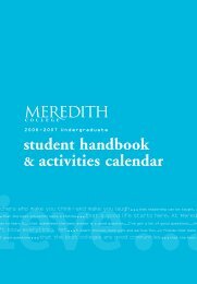 student resources - Meredith College
