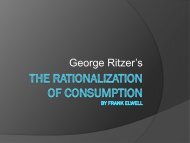 The rationalization of consumption - faculty.rsu.edu