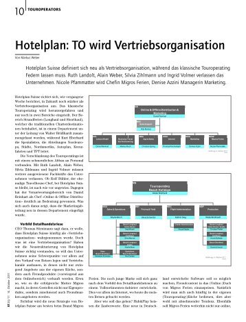 Hotelplan: TO wird Vertriebsorganisation - Schweizer Touristik