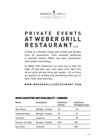 Lombard menu (pdf) - Weber Grill Restaurant