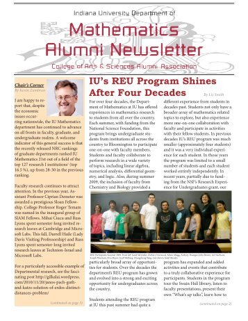 Download Newsletter (PDF) - Indiana University Bloomington