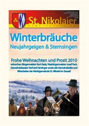 Gemeindekurier Winte.. - Marktgemeinde St. Nikolai im Sausal