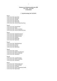 Fahrplan zum Kreisseniorenfest des UHK vom 14.07. -17.07.2011 in ...