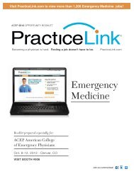 Emergency Medicine - PracticeLink