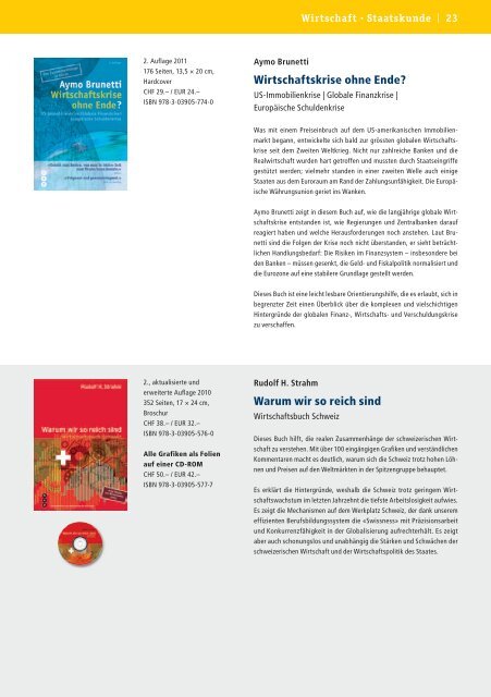 Verlagsprogramm 2012 - h.e.p. verlag ag, Bern