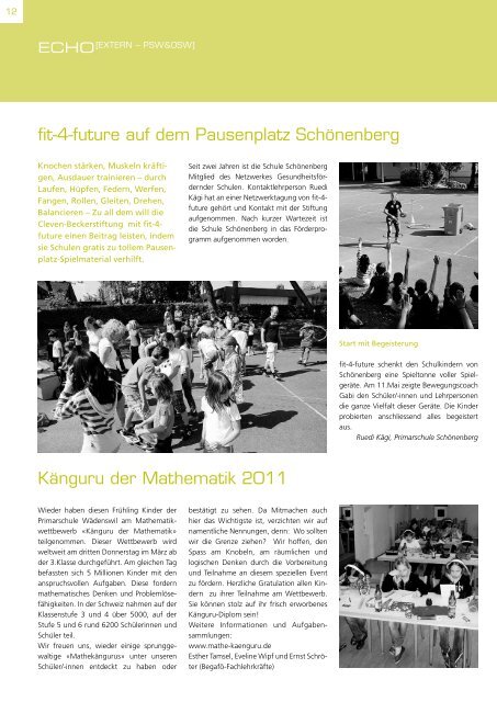 Energie verstehen - Oberstufenschule Wädenswil