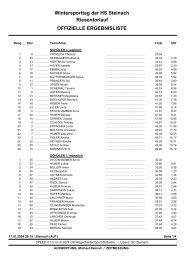 Wintersporttag der HS Steinach Riesentorlauf ... - SC Steinach