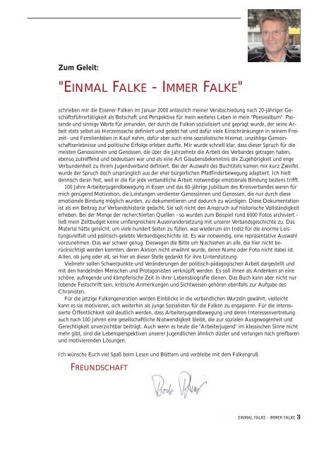 "EINMAL FALKE - IMMER FALKE" - Falken Essen