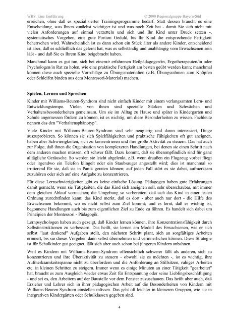 PDF-Version - Williams-Beuren-Syndrom-Deutschland e.V.