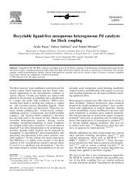 Recyclable ligand-free mesoporous heterogeneous Pd catalysts for ...