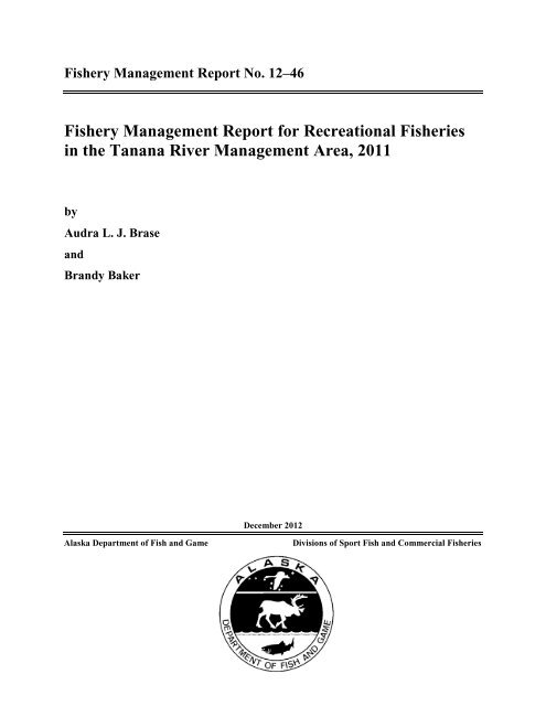 fishery management report no. 12–46 - Alaska Department of Fish ...