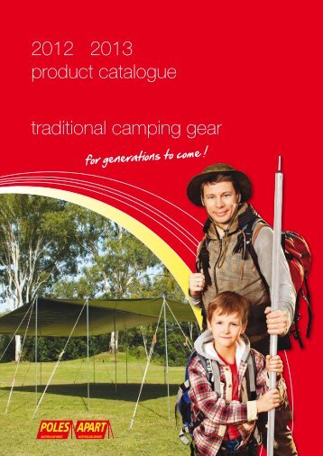 2012 2013 product catalogue traditional camping gear - Poles Apart
