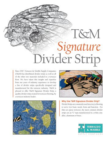 Why Use T&M Signature Divider Strip? - Terrazzo and Marble Supply