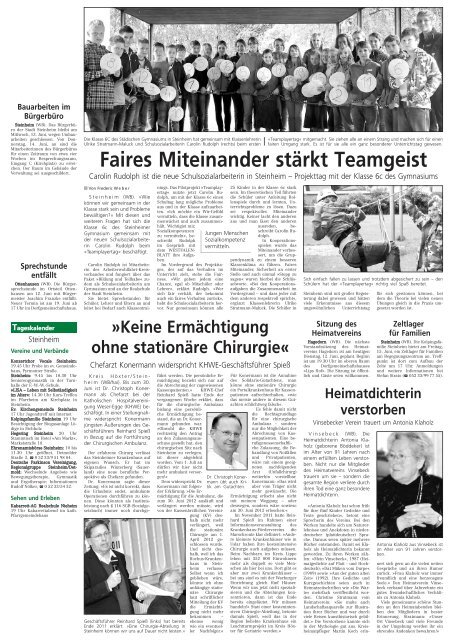 Faires Miteinander stärkt Teamgeist - Stadt Steinheim