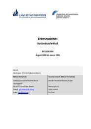 Erfahrungsbericht Auslandsaufenthalt