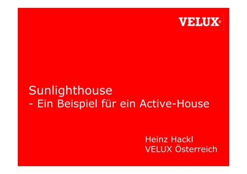 Heinz Hackl, Sunlighthouse - IBO