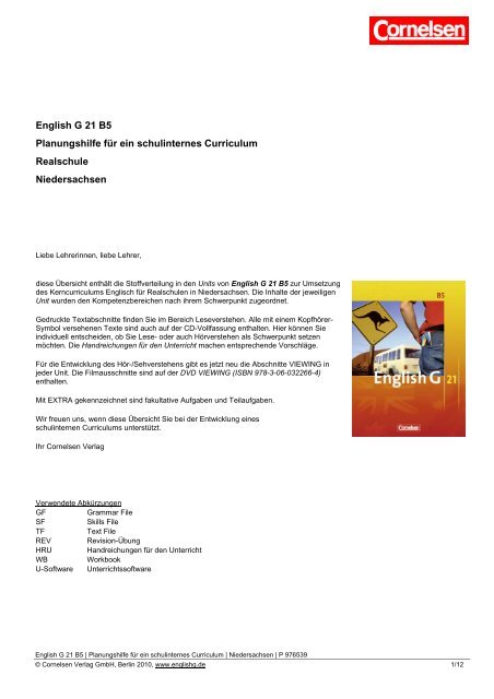 Download (PDF: 142 KB) - Cornelsen Verlag